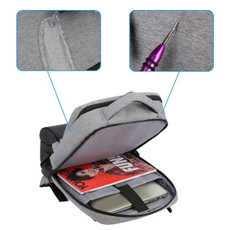 Sac à Dos Ordinateur Portable Multifonctionnel avec Port de Charge USB Grand Volume SACHM07GR - حقيبة ظهر متعددة الاستخدامات للكمبيوتر المحمول والعمل مع منفذ شحن 8