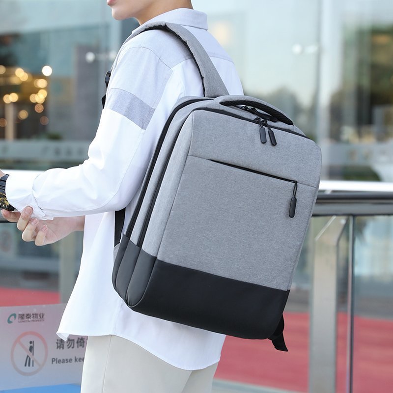 Sac à Dos Ordinateur Portable Multifonctionnel avec Port de Charge USB Grand Volume SACHM07GR - حقيبة ظهر متعددة الاستخدامات للكمبيوتر المحمول والعمل مع منفذ شحن 9