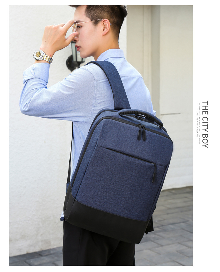 Sac à Dos Ordinateur Portable Multifonctionnel avec Port de Charge USB Grand Volume SACHM07BL - حقيبة ظهر متعددة الاستخدامات للكمبيوتر المحمول والعمل مع منفذ شحن