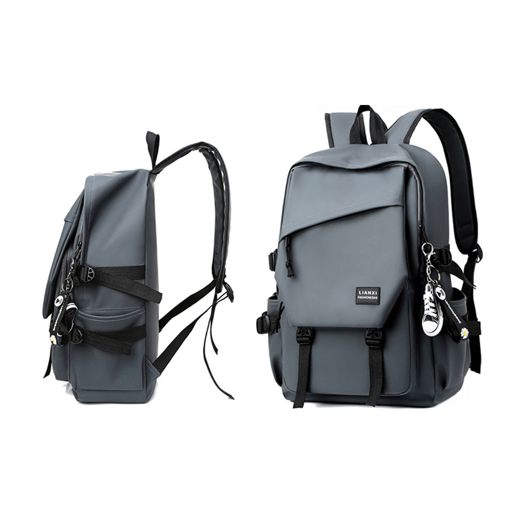 Sac à dos Tendance Pour Hommes en tissu Imperméable léger et respirant grande capacité SACHM08GR - حقيبة ظهر لحفظ الكمبيوتر المحمول والأعمال بتصميم عصري ومريح 6