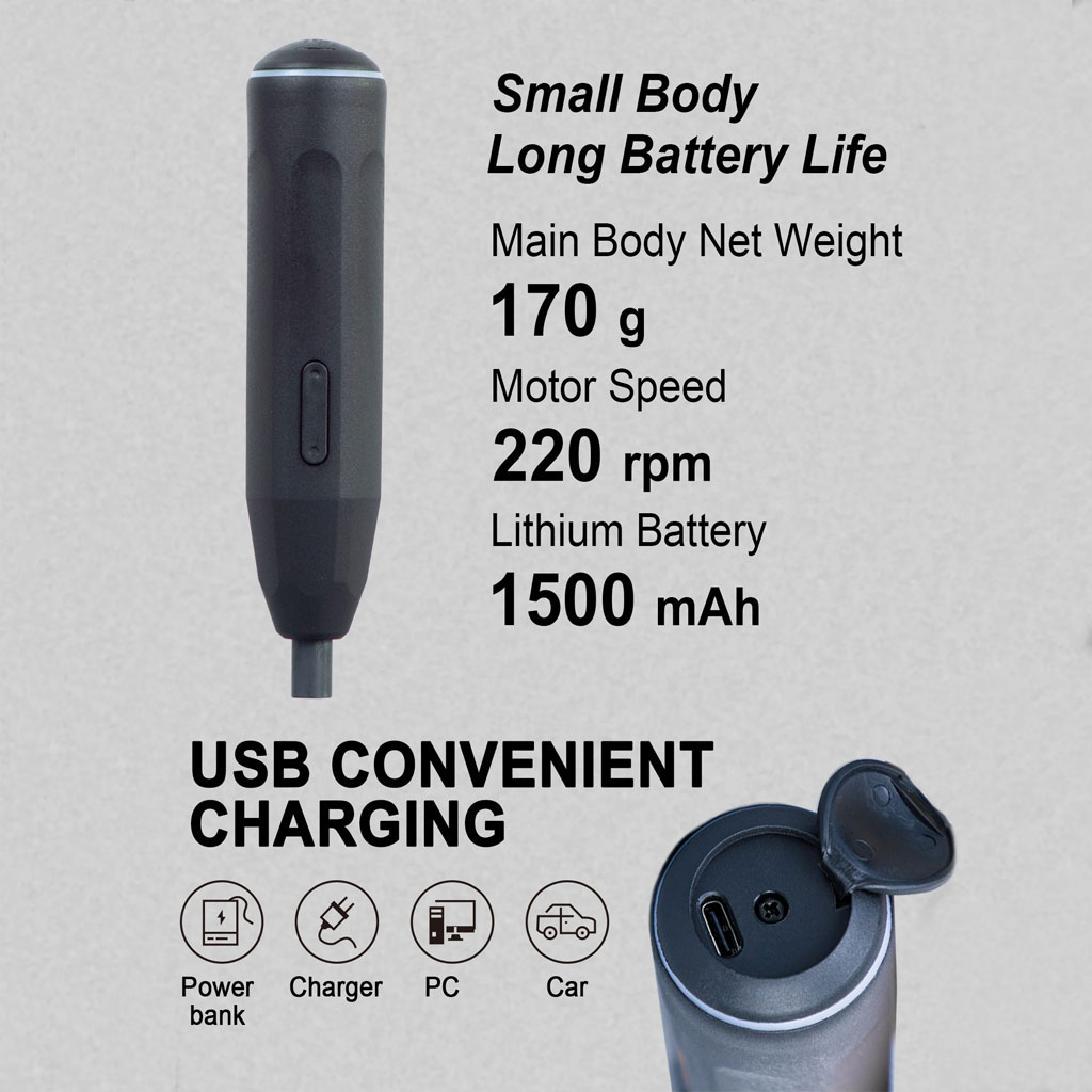 Tournevis Électrique Sans Fil Biyoti 39 en 1 Batterie Lithium 1200mAh – مفك براغي كهربائي 3