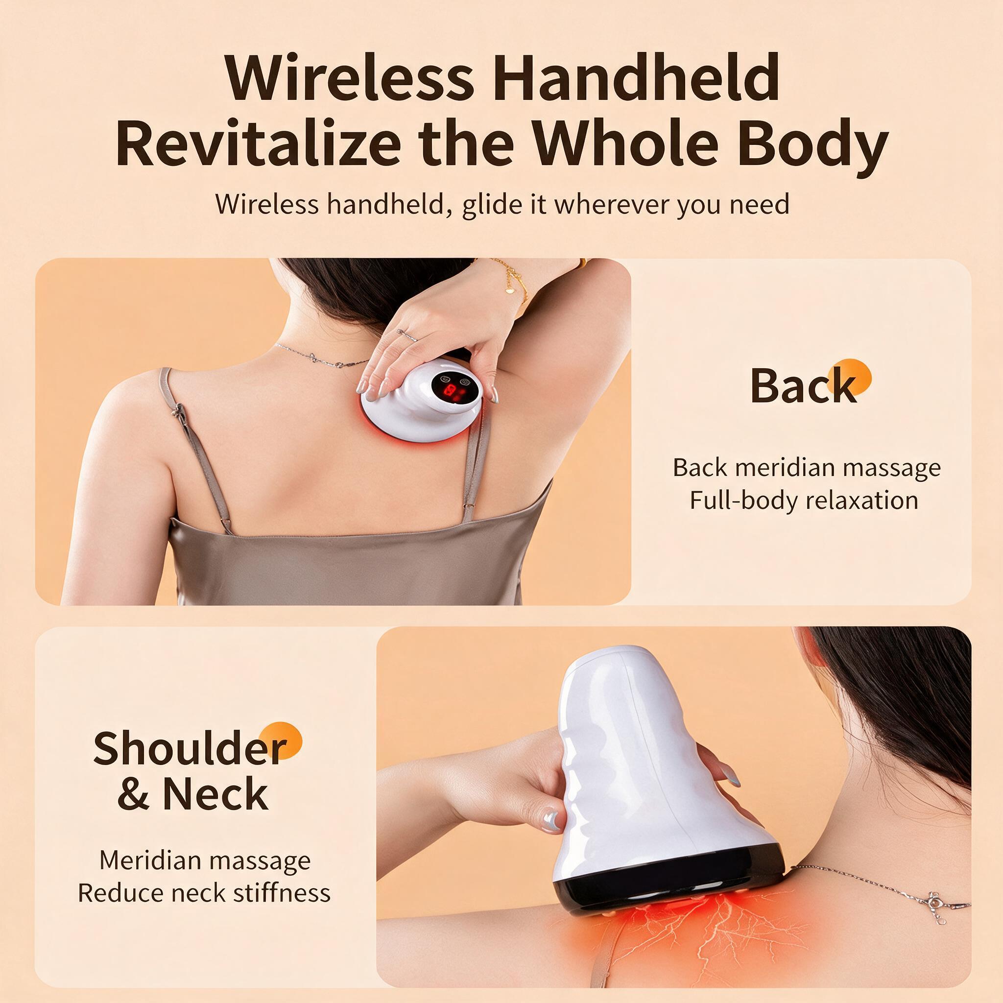 Appareil de Massage et Ventouse Électrique Anti-Cellulite Aspiration Réglable 9 Niveaux - جهاز الحجامة والتدليك الكهربائي الذكي بالأشعة الحمراء - 2