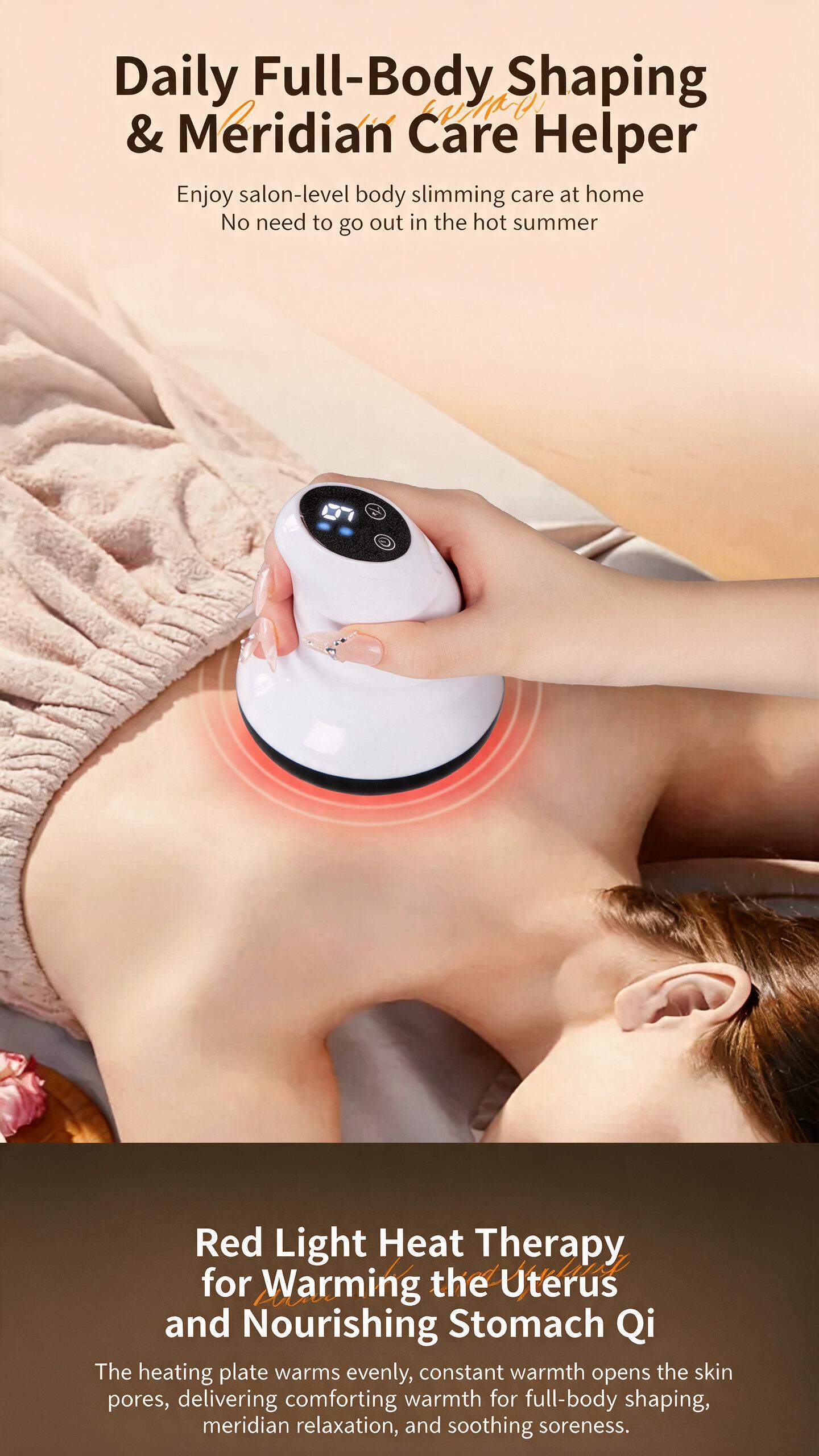 Appareil de Massage et Ventouse Électrique Anti-Cellulite Aspiration Réglable 9 Niveaux - جهاز الحجامة والتدليك الكهربائي الذكي بالأشعة الحمراء 9
