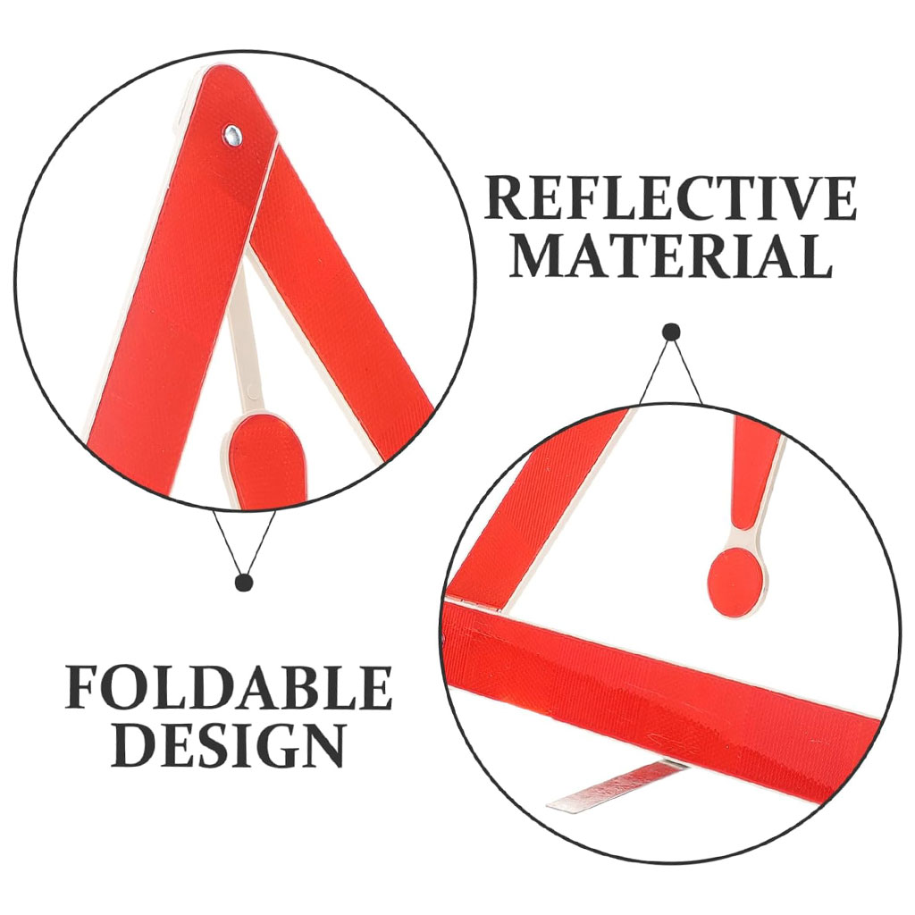 Kit de Sécurité Routière pour Voiture Gilet Fluo Réfléchissant et Triangle de Signalisation d'Urgence - باك الطوارئ للسيارات سترة عاكسة مع مثلث تحذير 5