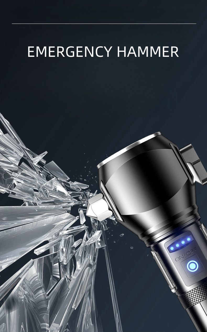 Lampe Torche Tactique LED 1200 Lumens Portée 450m avec Éclairage Latéral - مصباح يدوي تكتيكي عالي الإضاءة متعدد الاستخدامات - 5