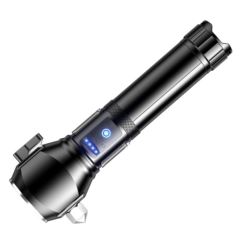 Lampe Torche Tactique LED 1200 Lumens Portée 450m avec Éclairage Latéral - مصباح يدوي تكتيكي عالي الإضاءة متعدد الاستخدامات - 12
