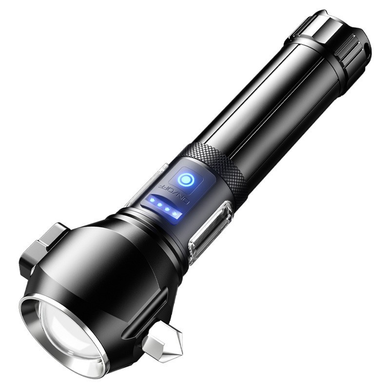Lampe Torche Tactique LED 1200 Lumens Portée 450m avec Éclairage Latéral - مصباح يدوي تكتيكي عالي الإضاءة متعدد الاستخدامات 3