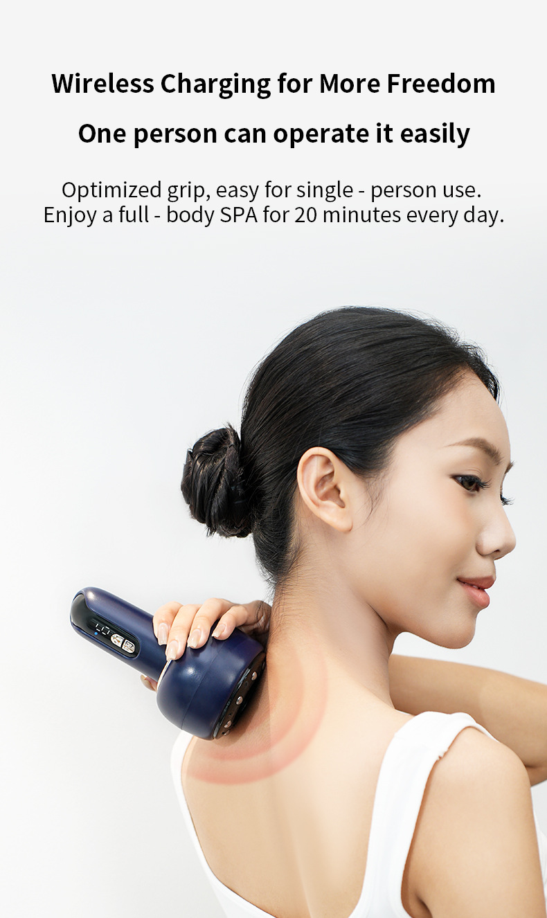 Appareil de Massage Ventouse Électrique et Scraping 3en1 Aspiration Réglable 9 Niveaux - 1 جهاز الحجامة والتدليك الكهربائي الذكي 3 في - 5