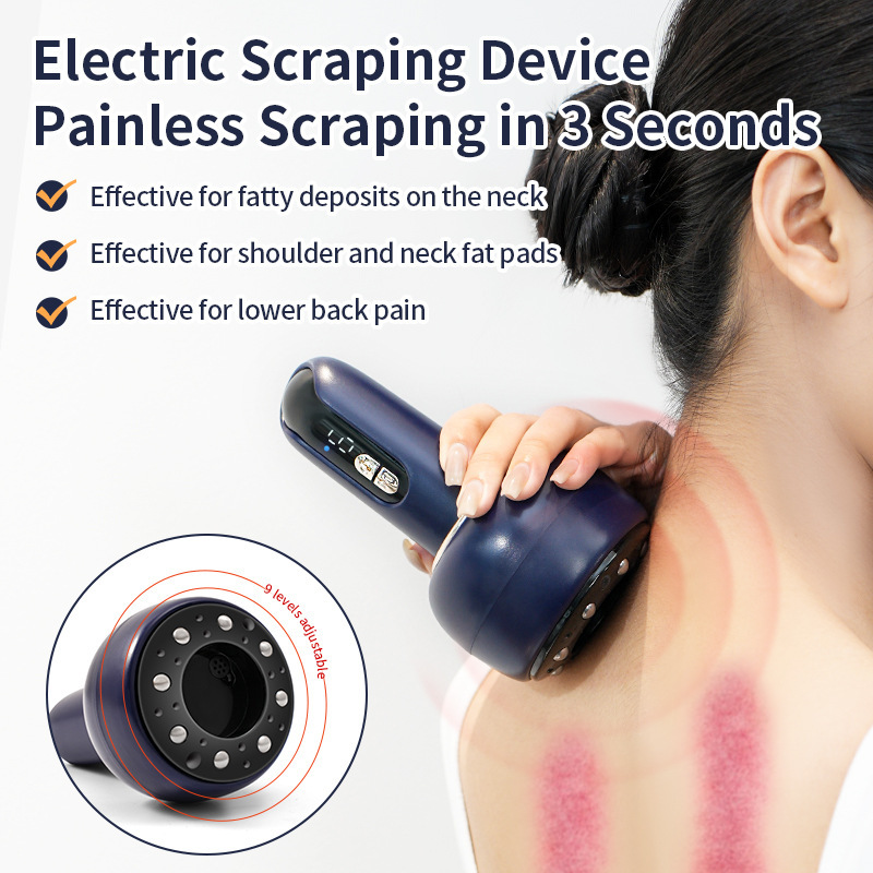 Appareil de Massage Ventouse Électrique et Scraping 3en1 Aspiration Réglable 9 Niveaux - 1 جهاز الحجامة والتدليك الكهربائي الذكي 3 في - 8