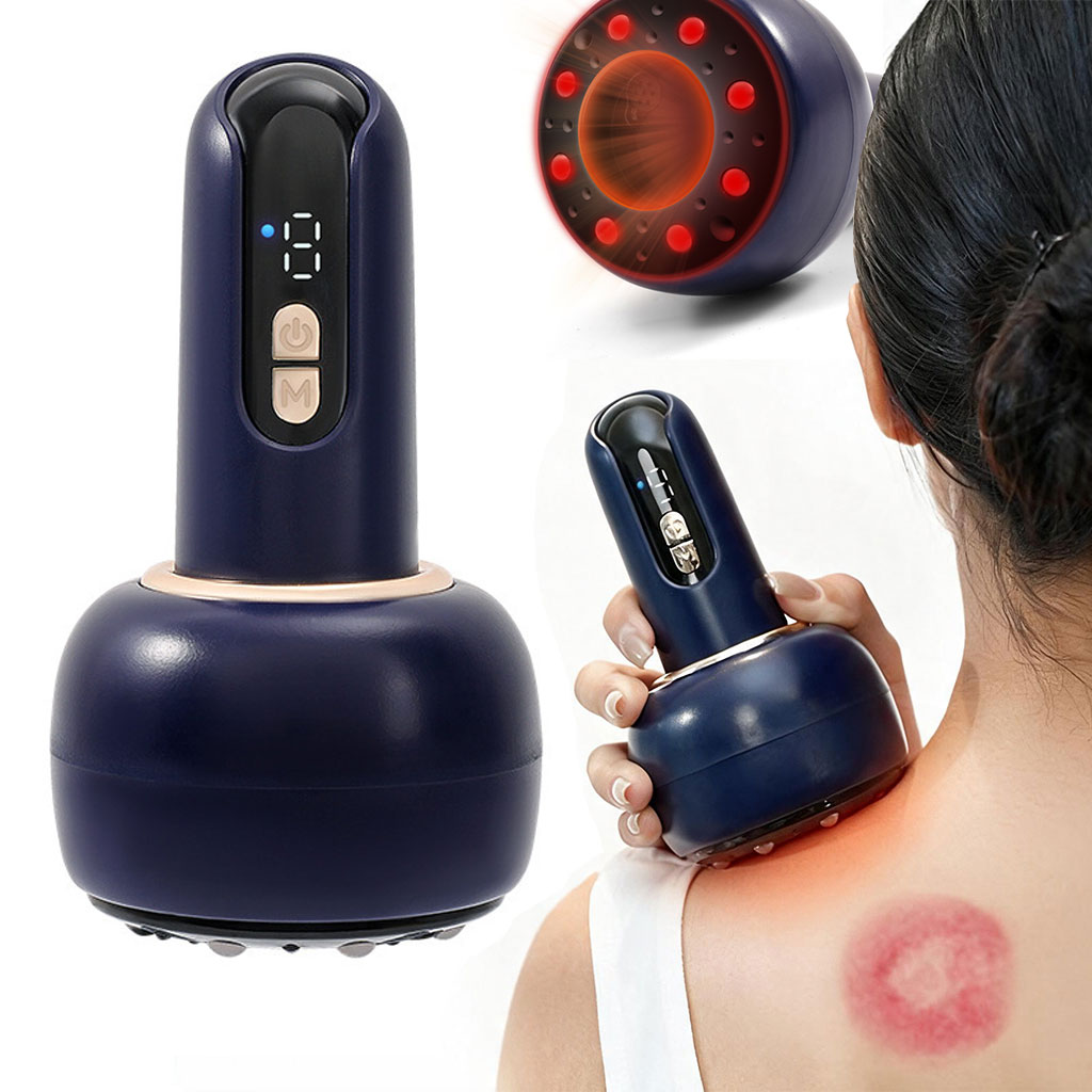 Appareil de Massage Ventouse Électrique et Scraping 3en1 Aspiration Réglable 9 Niveaux - 1 جهاز الحجامة والتدليك الكهربائي الذكي 3 في 2