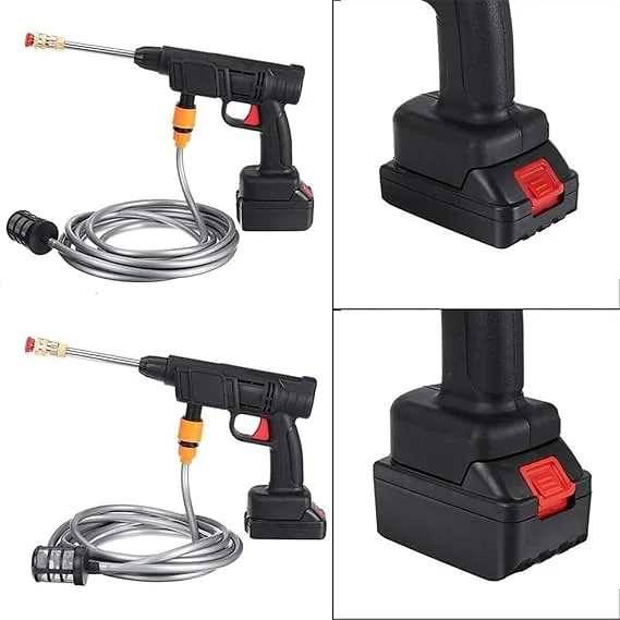 Pistolet à Eau Haute Pression, Nettoyeur Haute Pression sans Fil 30Bar-مسدس مياه عالي الضغط، منظف لاسلكي عالي الضغط بقوة 30 بار - 3