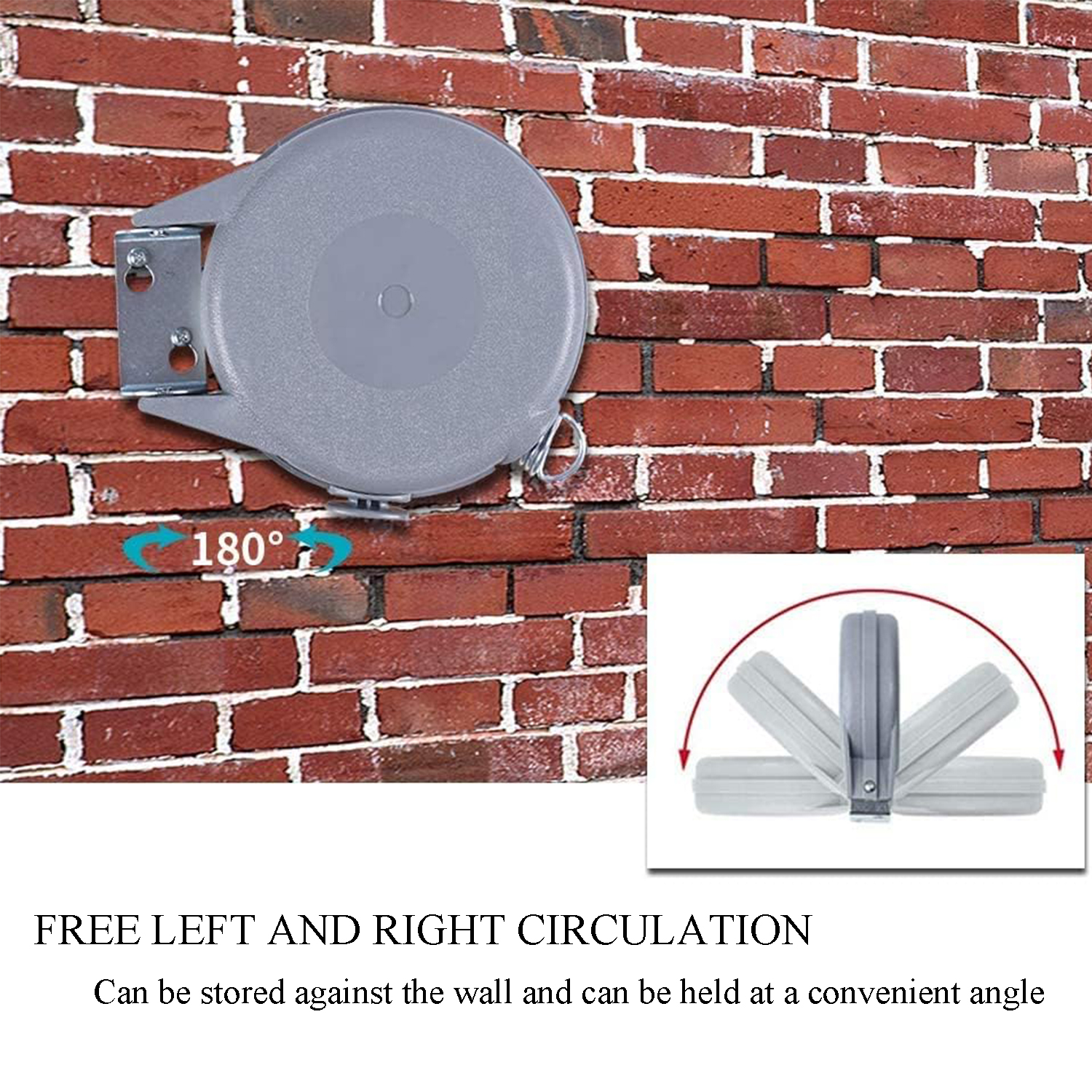 Corde à Linge Rétractable Automatique 15m Fixation Murale Supporte 10kg - حبل غسيل ملابس أوتوماتيكي قابل للسحب بطول 15 متراً - 8