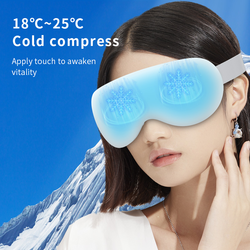Masseur Oculaire Intelligent 12 Nœuds Compresses Chaudes et Froides Musique Intégrée - جهاز مساج العين الذكي مع خاصية التبريد والحرارة والموسيقى - 19
