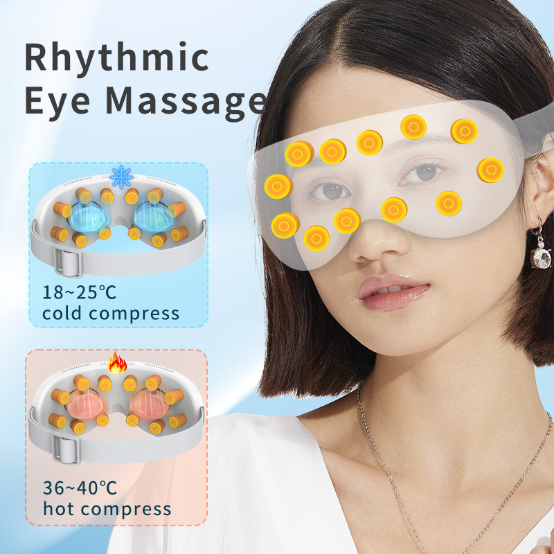 Masseur Oculaire Intelligent 12 Nœuds Compresses Chaudes et Froides Musique Intégrée - جهاز مساج العين الذكي مع خاصية التبريد والحرارة والموسيقى 8