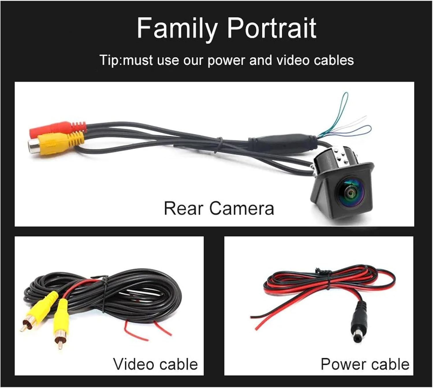 Caméra de Recul HD Auto Angle 170° Étanche Assistance au Stationnement - كاميرا الروئية الخلفية للسيارة عالية الدقة - 1