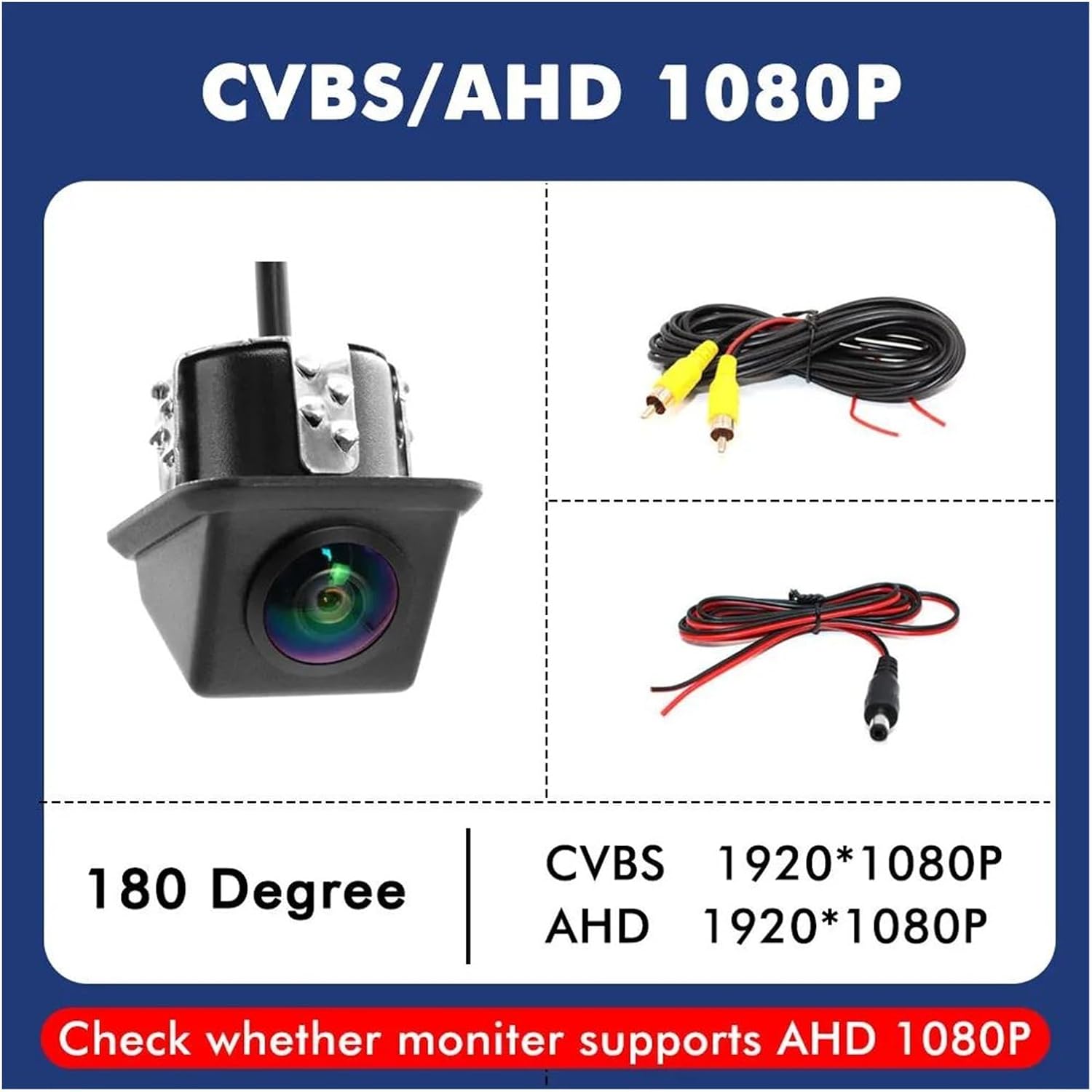 Caméra de Recul HD Auto Angle 170° Étanche Assistance au Stationnement - كاميرا الروئية الخلفية للسيارة عالية الدقة - 5