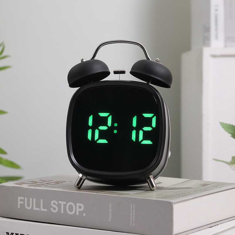 Réveil Numérique Intelligent LED Minuterie Luminescence Réglable et Port USB GHB032 - منبه رقمي ذكي مع مؤقت وإضاءة وتحكم بالصوت - 9