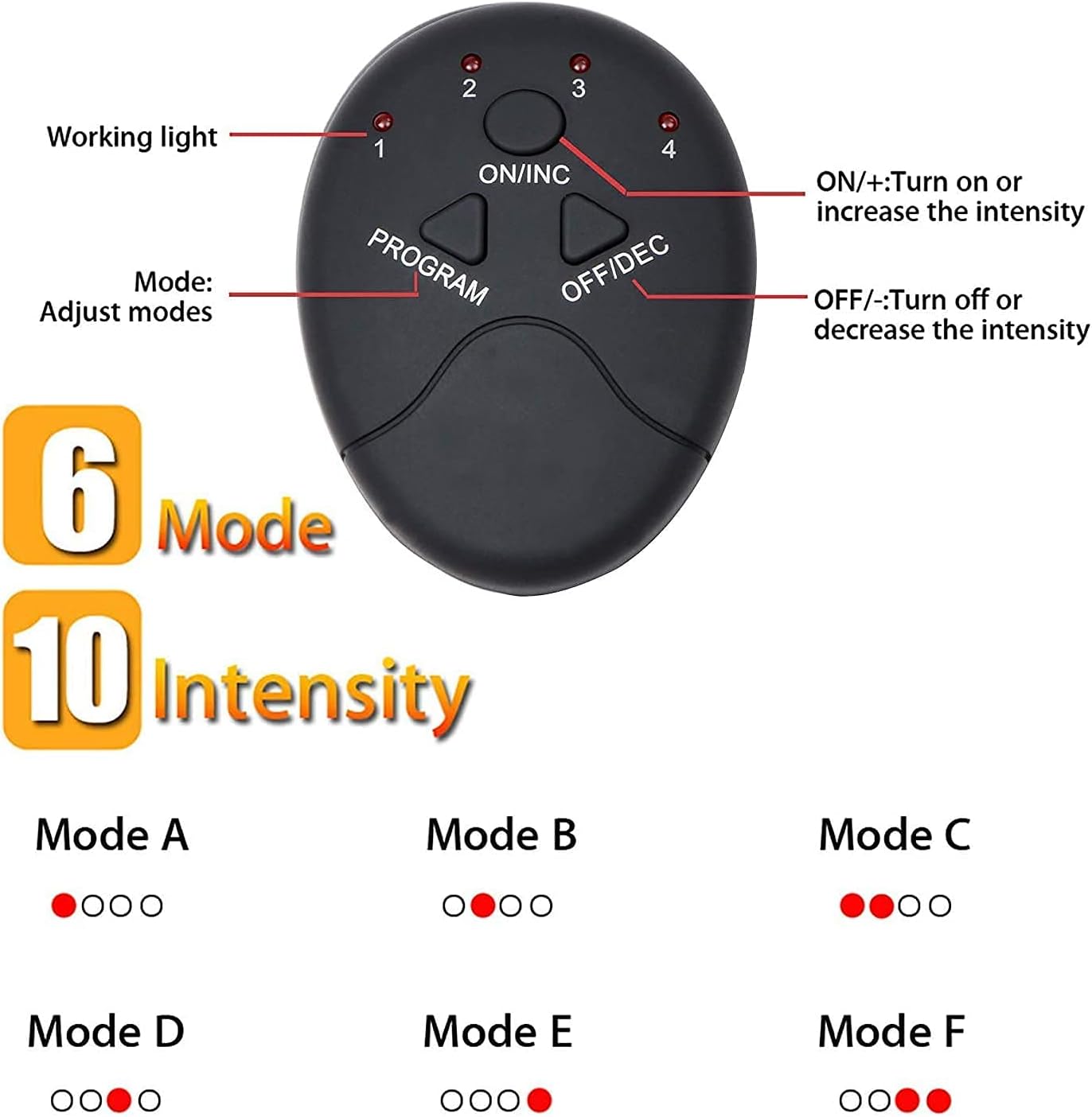 Ceinture de Musculation Électrostimulation EMS Abdominaux et Minceur, 6 Modes - حزام التخسيس وتحفيز العضلات الكهربائي الذكي 3