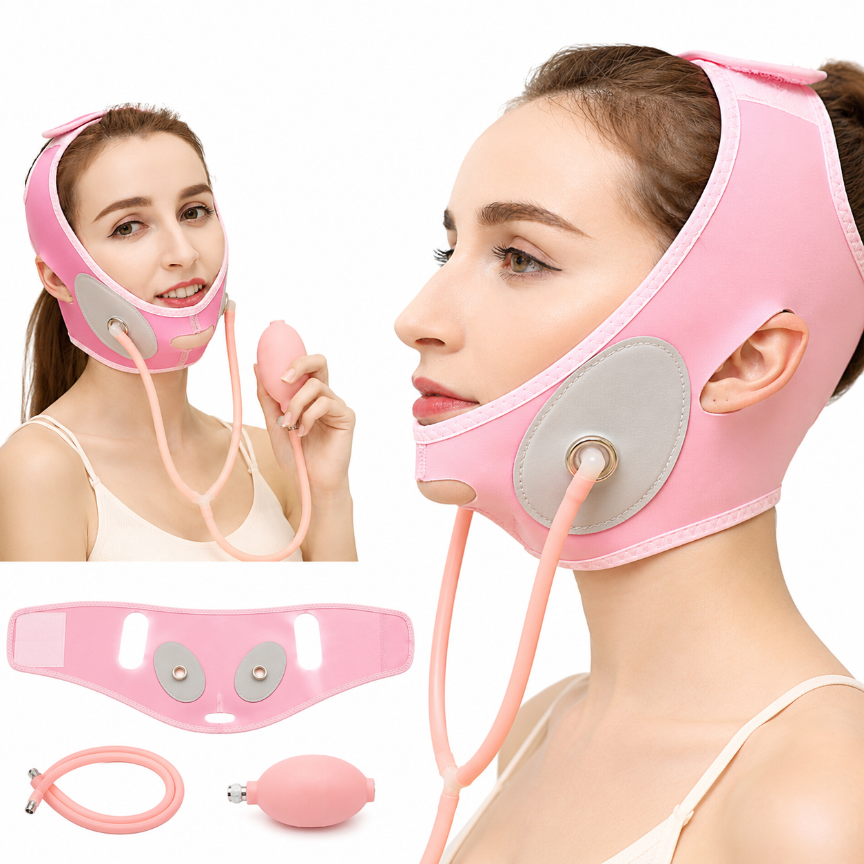Ceinture amincissante pour visage pour réduire le double menton - قناع شد الوجه 1