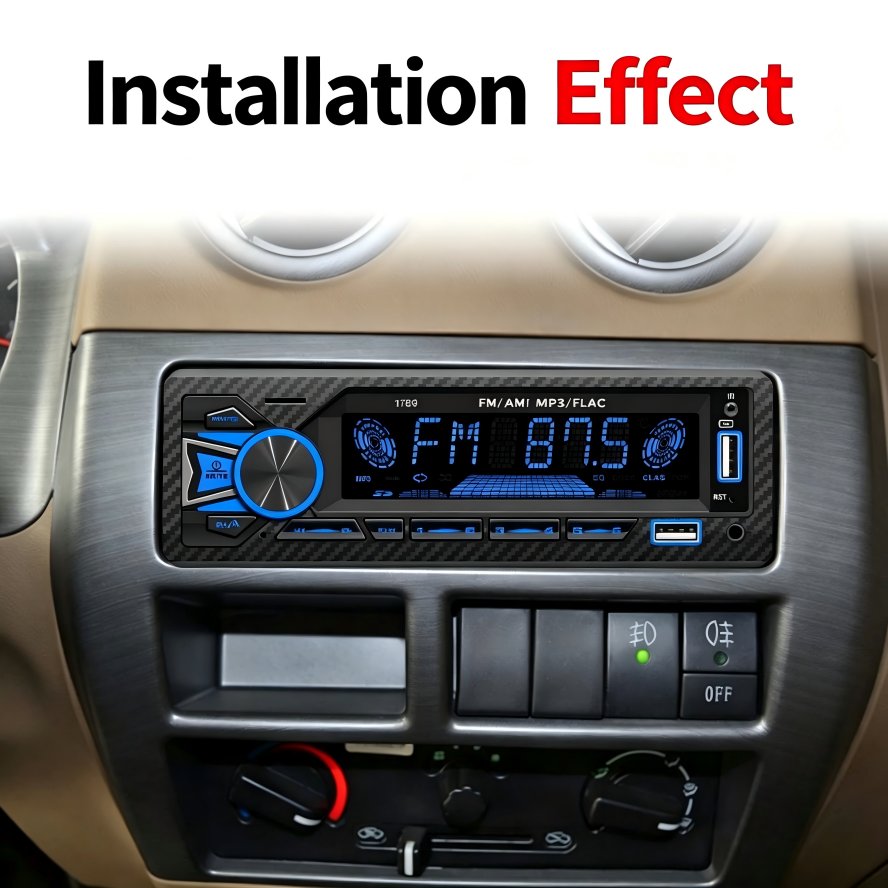 Autoradio Bluetooth 1DIN 7 Couleurs LED et Charge Rapide 2.1A Pioneer 9900 - راديو سيارة بلوتوث - 5