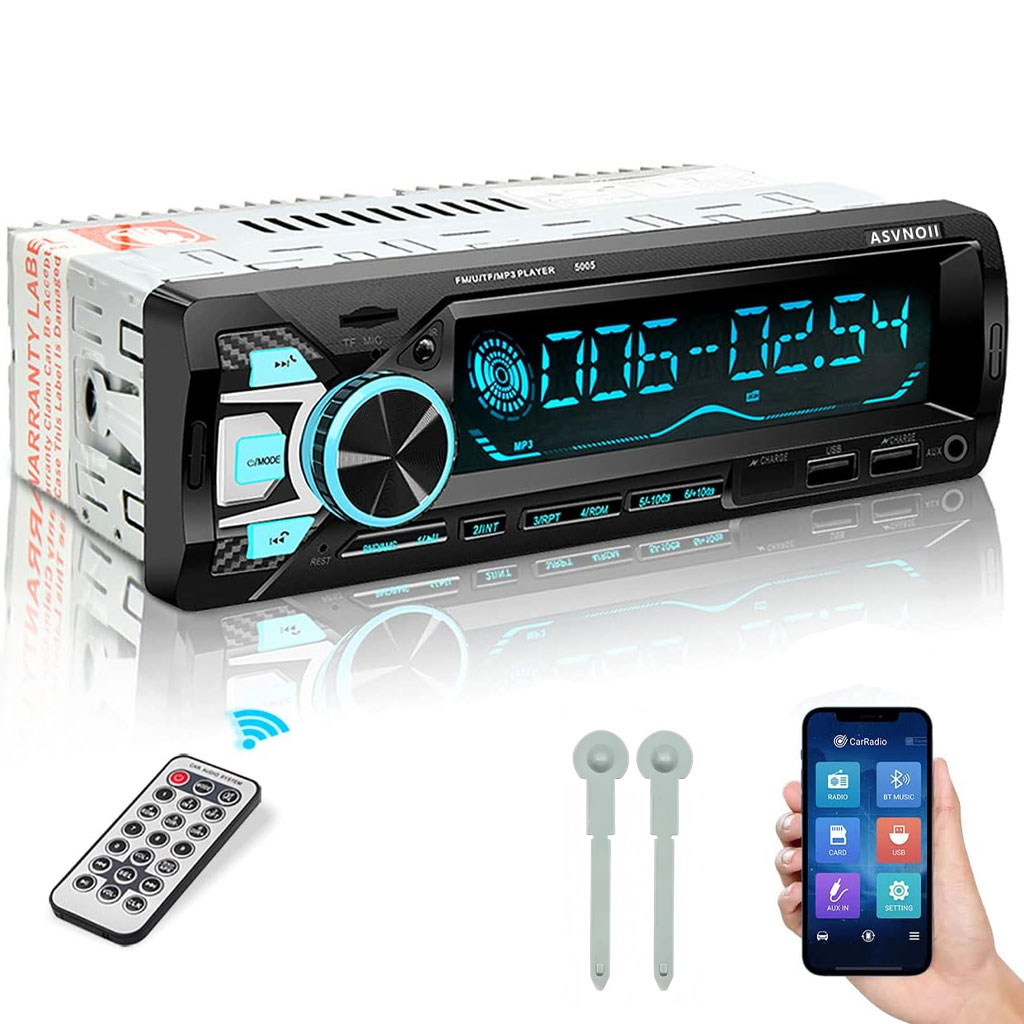 Autoradio Bluetooth 1DIN 7 Couleurs LED et Charge Rapide 2.1A Pioneer 9900 - راديو سيارة بلوتوث 1