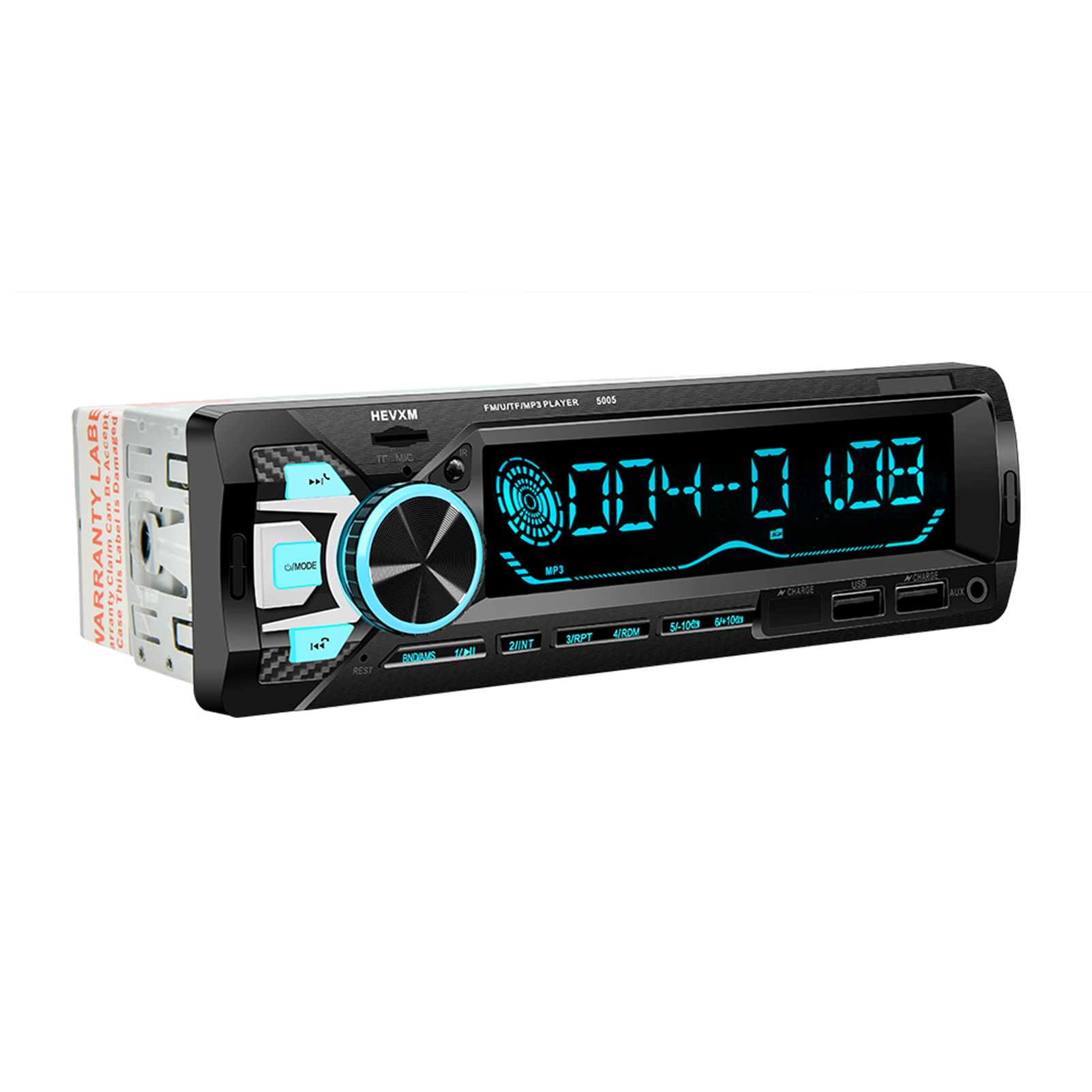 Autoradio Bluetooth 1DIN 7 Couleurs LED et Charge Rapide 2.1A Pioneer 9900 - راديو سيارة بلوتوث 5