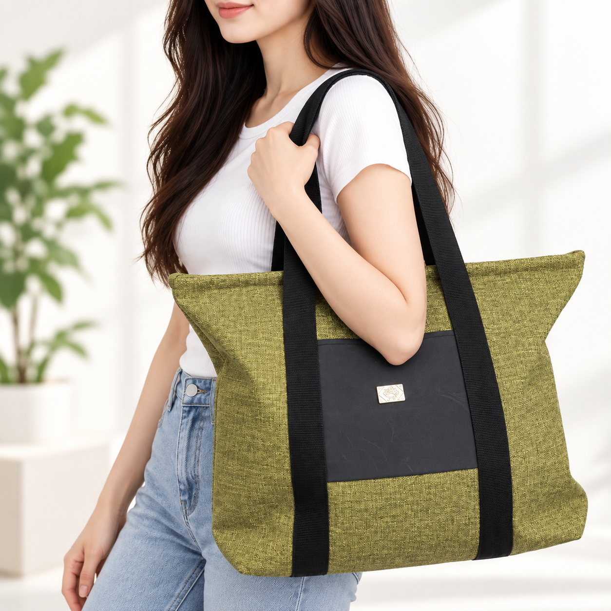 Sac à main Grande capacité avec un portefeuille pour femme - 1