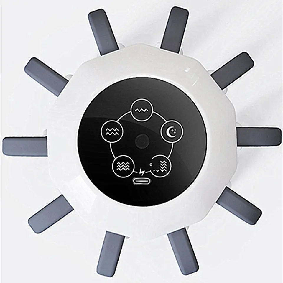 Masseur de Cuir Chevelu Sans Fil 10 Points de Vibration Multi-Fréquences Rechargeable USB - جهاز تدليك الرأس والفروة اللاسلكي بالاهتزاز - 5