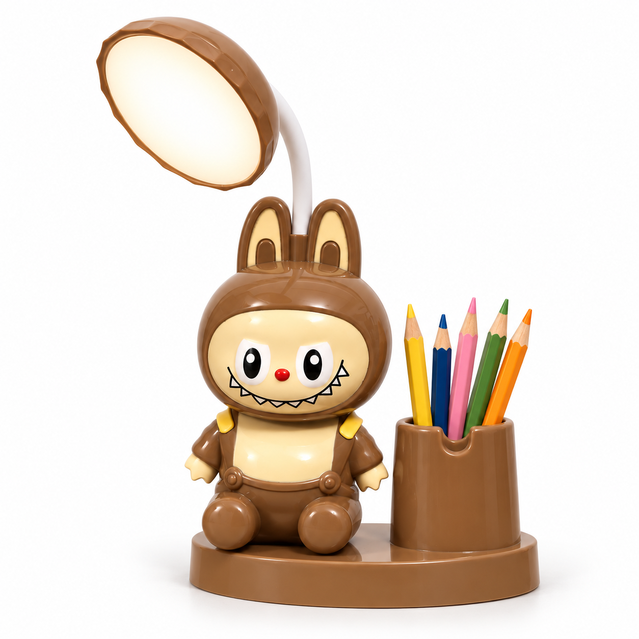 Lampe de Bureau LED Pour Enfants avec Porte-Crayon - Rechargeable USB Flexible 360° - مصباح مكتب ليد كرتوني للأطفال مع حامل أقلام قابل للشحن - 1
