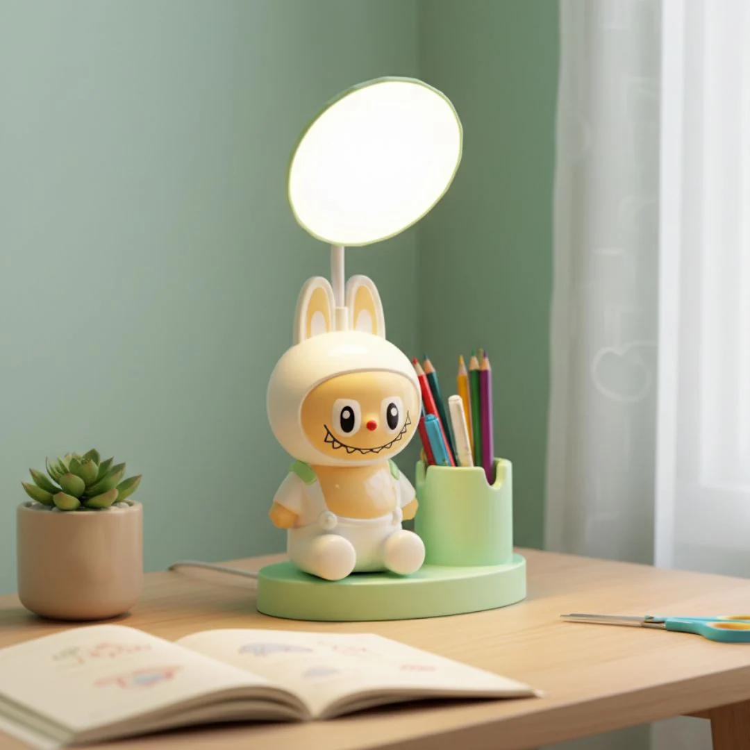 Lampe de Bureau LED Pour Enfants avec Porte-Crayon - Rechargeable USB Flexible 360° - مصباح مكتب ليد كرتوني للأطفال مع حامل أقلام قابل للشحن 6