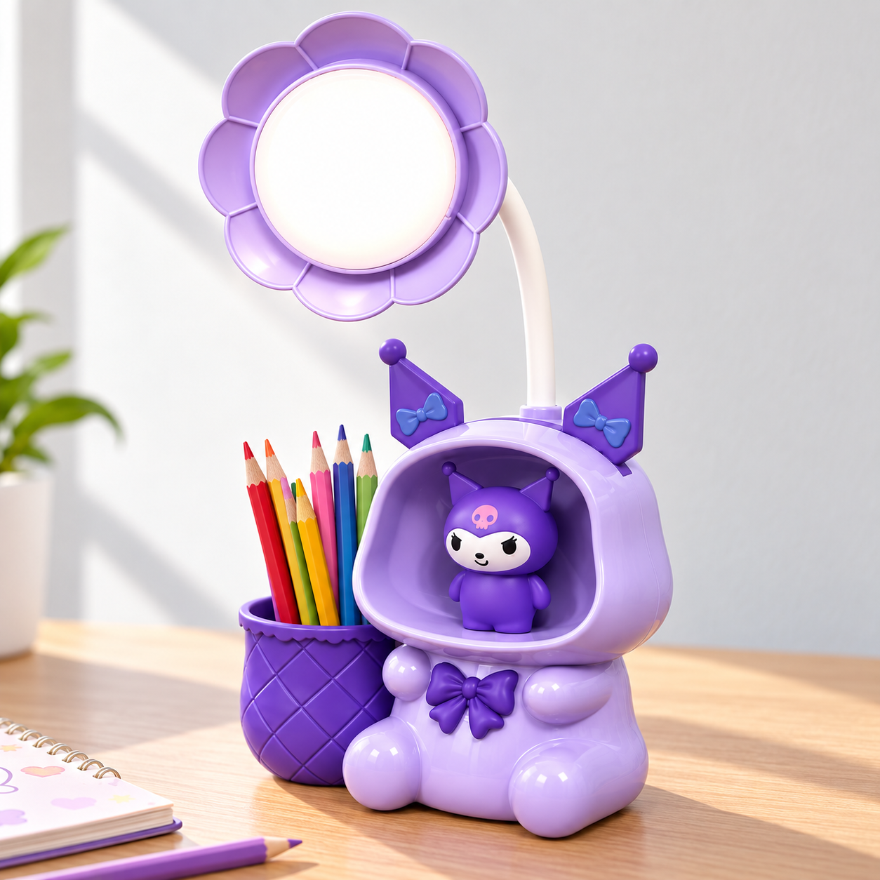 Lampe de Bureau LED Enfants Cute Fun avec Taille-Crayon et Porte-Stylo - مصباح مكتب كيوت للأطفال مع حامل أقلام ومبراة - 2