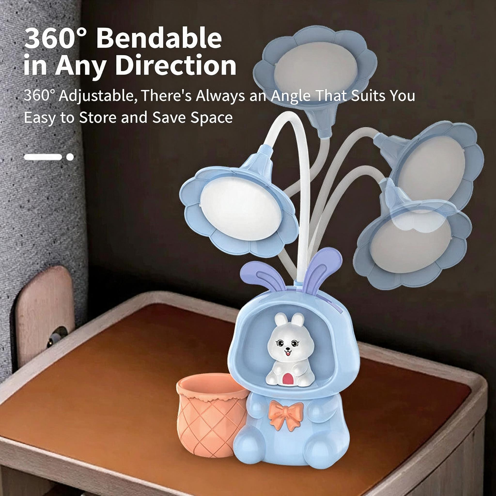 Lampe de Bureau LED Enfants Cute Fun avec Taille-Crayon et Porte-Stylo - مصباح مكتب كيوت للأطفال مع حامل أقلام ومبراة - 4