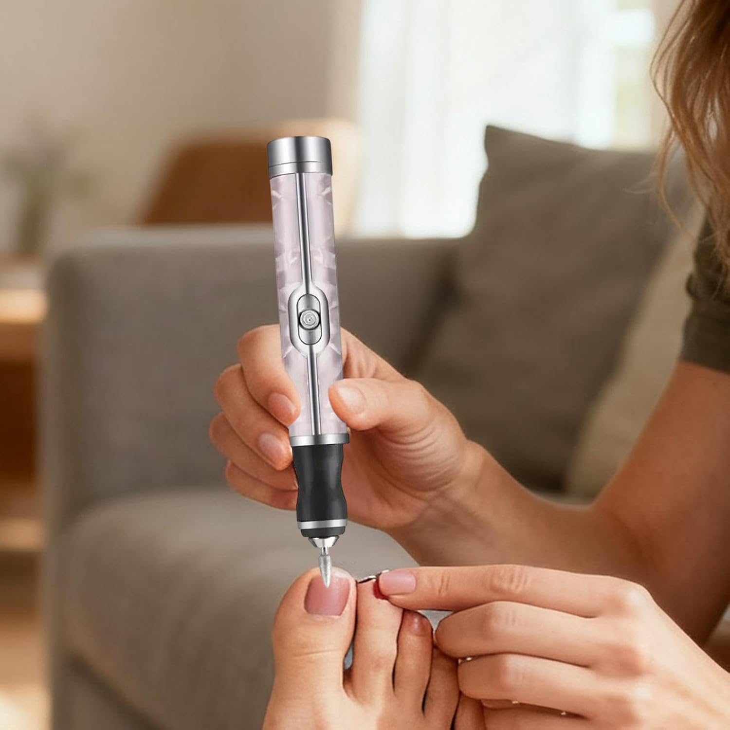 Ponceuse à Ongles Électrique Sans Fil Rechargeable Pour Manucure et Pédicure 4 Vitesses, 12 Embouts - مبرد ومقلم الأظافر الكهربائي اللاسلكي القابل للشحن - 10