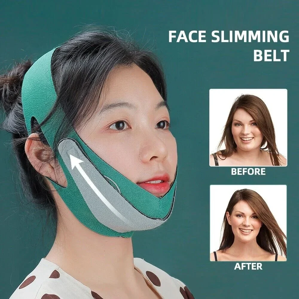 Ceinture de LIFTING du Visage et Mentonnière V-Line Anti-Rides - حزام شد الوجه والذقن وتحديد الفك - 8