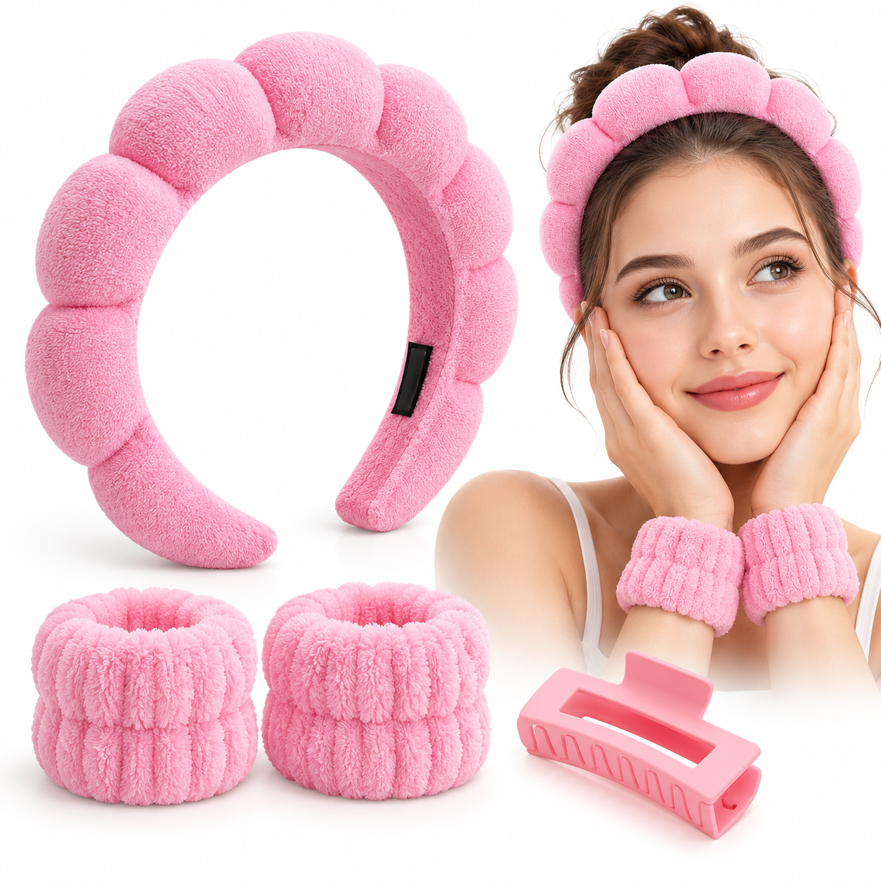 Ensemble Soin du Visage 4 Pièces pour Femmes - طقم العناية بالوجه وغسيل البشرة 4 قطع