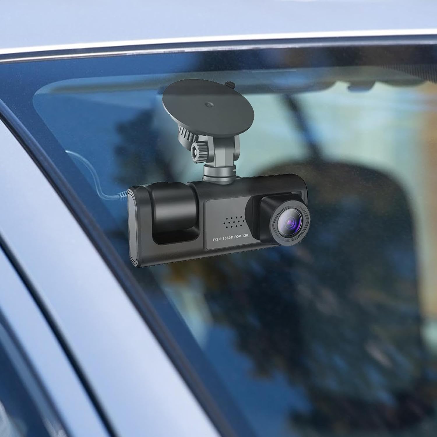 Black Box Caméra d'Aide au Stationnement et Dashcam Voiture 3 Canaux 1080P Full HD - كاميرا قيادة السيارات الثلاثية مع شاشة وزاوية عريضة 170 درجة - 4