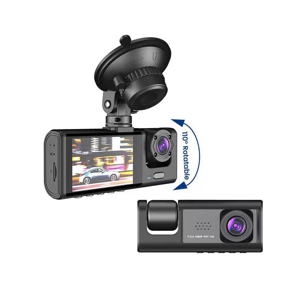 Black Box Caméra d'Aide au Stationnement et Dashcam Voiture 3 Canaux 1080P Full HD - كاميرا قيادة السيارات الثلاثية مع شاشة وزاوية عريضة 170 درجة - 11