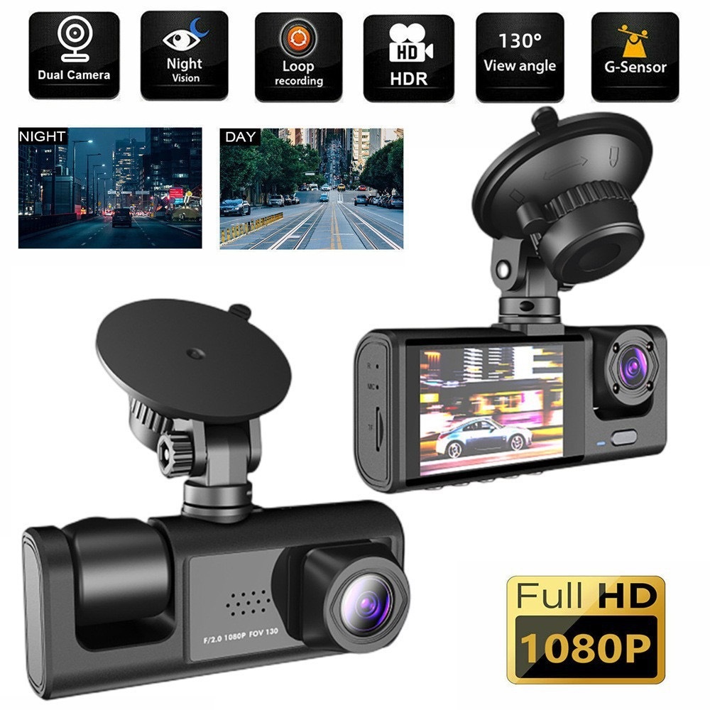Black Box Caméra d'Aide au Stationnement et Dashcam Voiture 3 Canaux 1080P Full HD - كاميرا قيادة السيارات الثلاثية مع شاشة وزاوية عريضة 170 درجة 15