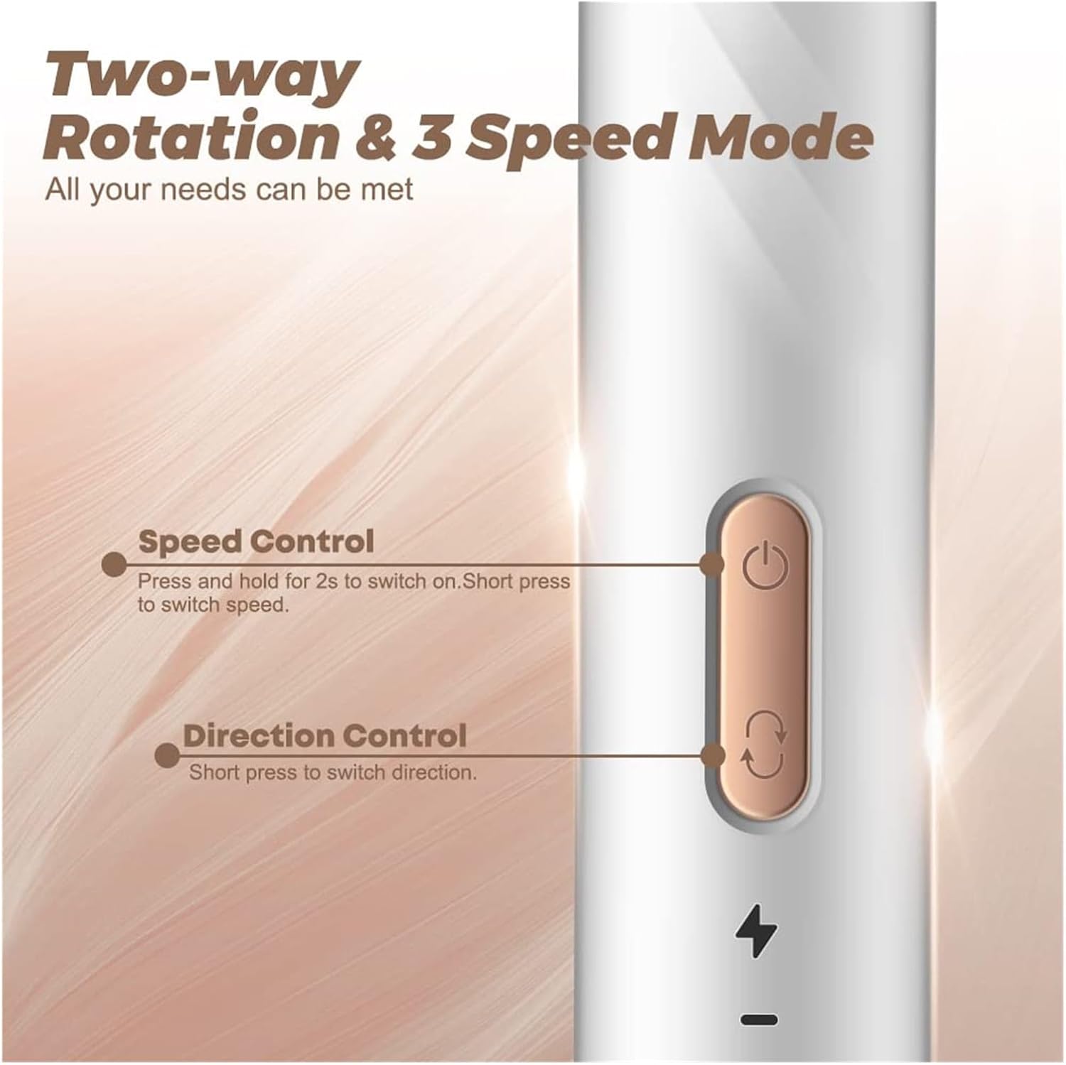 Ponceuse à Ongles Électrique Sans Fil 3 Vitesses Double Sens de Rotation USB Rechargeable - مبرد ومقلم الأظافر الكهربائي اللاسلكي 3 سرعات 4