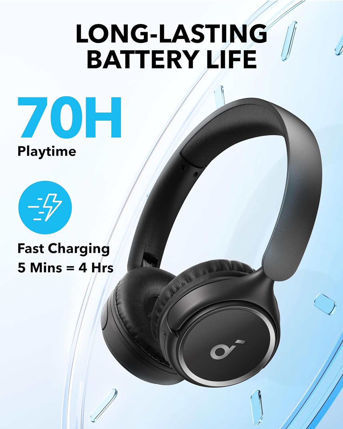 Casque Anker Sans Fil soundcore H30i Basses Puissantes Bluetooth 5.3 et Charge Rapide - سماعات الرأس اللاسلكية بصوت نقي - 3