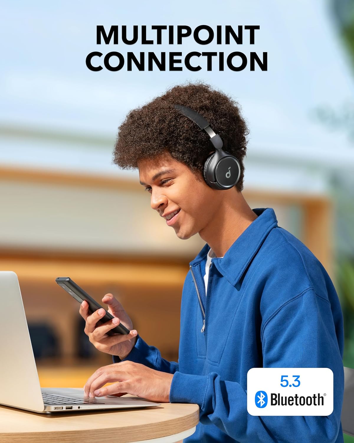 Casque Anker Sans Fil soundcore H30i Basses Puissantes Bluetooth 5.3 et Charge Rapide - سماعات الرأس اللاسلكية بصوت نقي 7