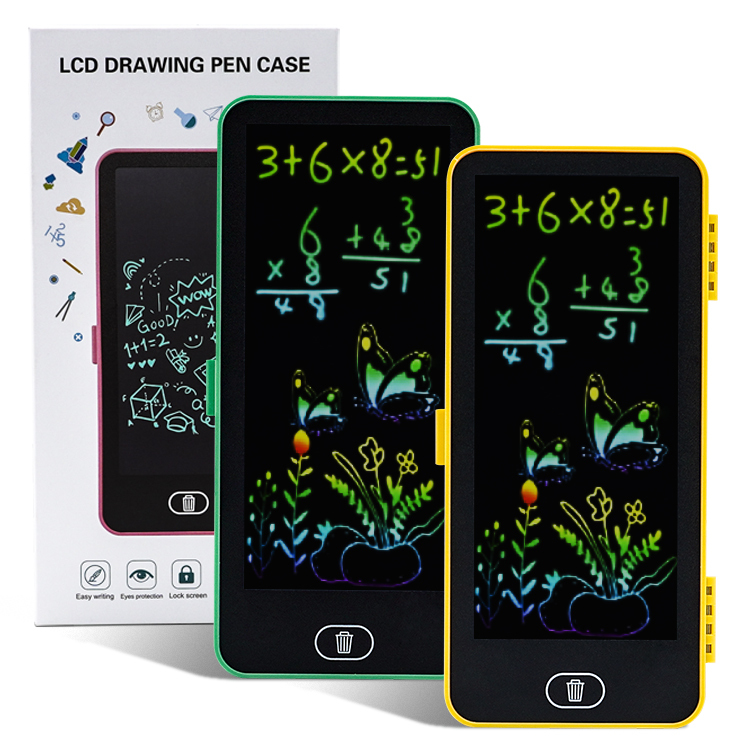 Trousse Scolaire 2 en 1 avec Tablette d'Écriture LCD pour Enfants - مقلمة مدرسية 2 في 1 مع لوح رسم للأطفال - 11