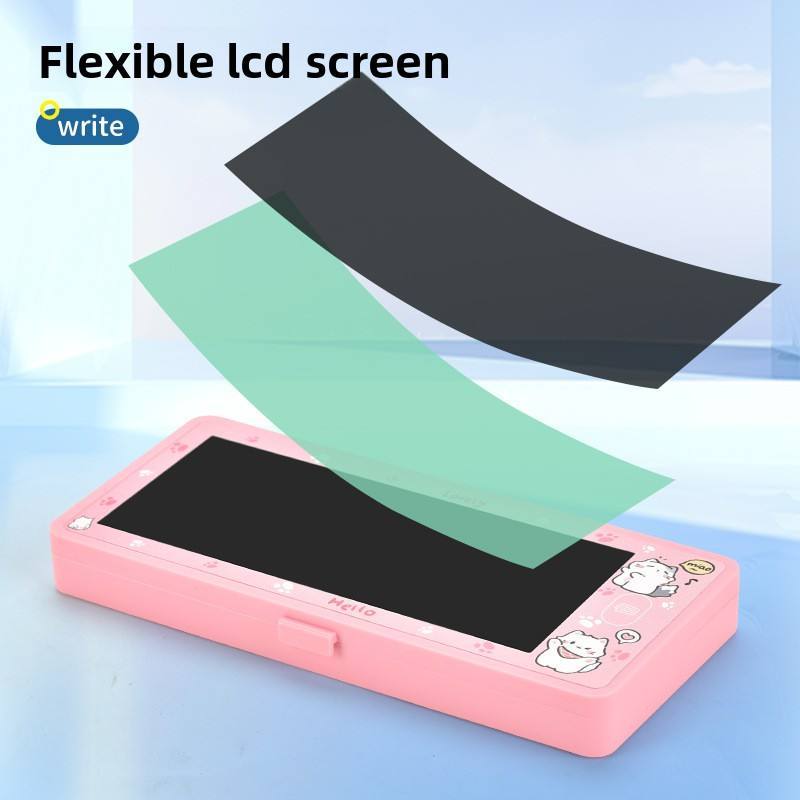 Trousse Scolaire 2 en 1 avec Tablette d'Écriture LCD pour Enfants - مقلمة مدرسية 2 في 1 مع لوح رسم للأطفال 7