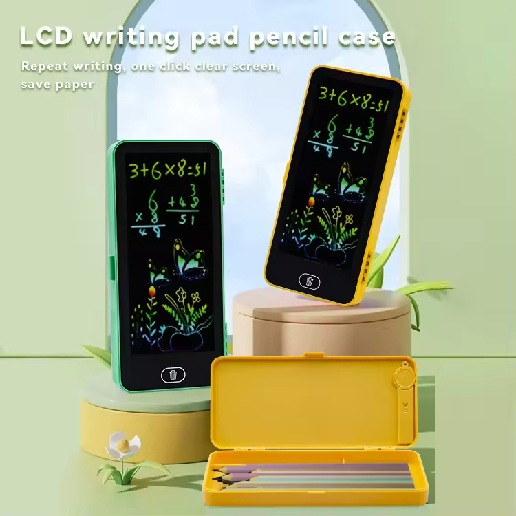 Trousse Scolaire 2 en 1 avec Tablette d'Écriture LCD pour Enfants - مقلمة مدرسية 2 في 1 مع لوح رسم للأطفال - 14