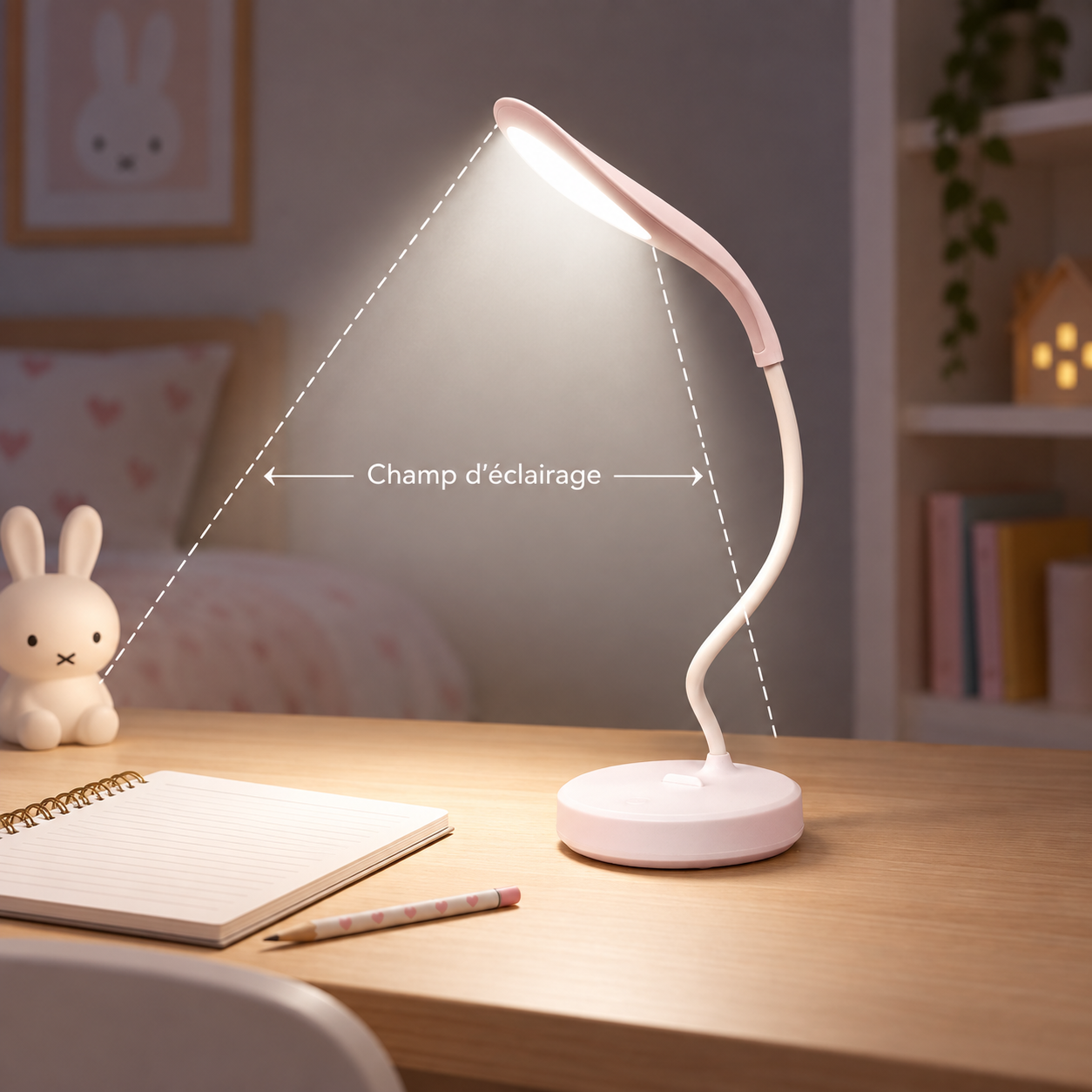 Lampe de Bureau LED Flexible 3 Niveaux de Luminosité pour Enfants - مصباح مكتب مرن بـ 3 مستويات إضاءة وحماية للعين للأطفال - 2