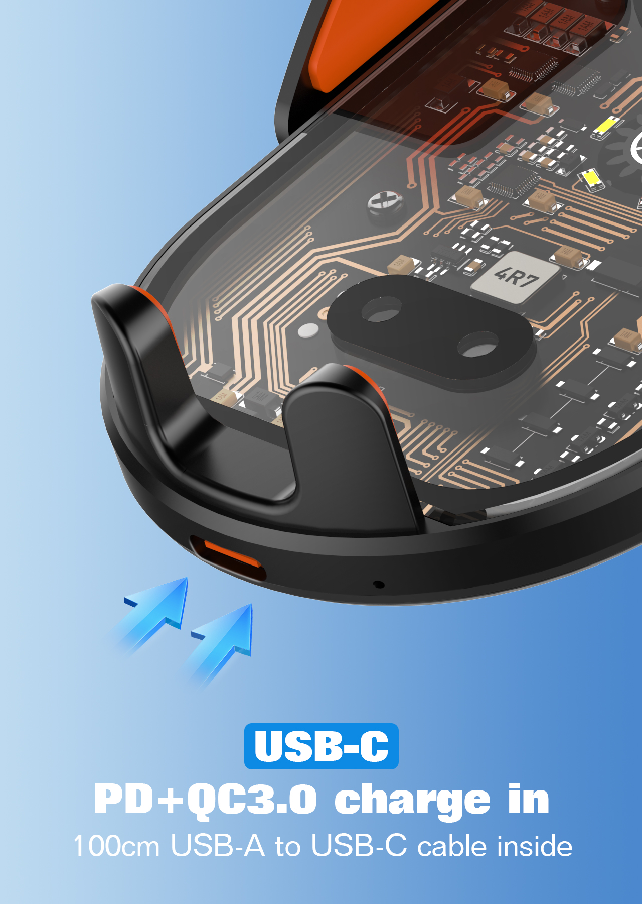 Support Téléphone Voiture avec Chargeur Sans Fil 15W Capteur Infrarouge LDNIO MA30 - حامل هاتف للسيارة وشاحن لاسلكي ذكي 6