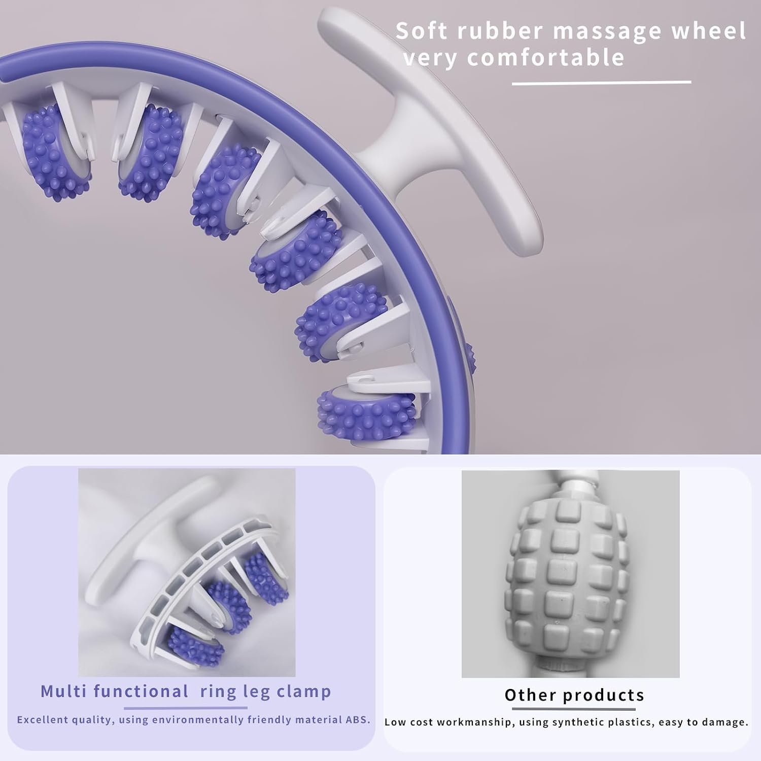 Rouleau de Massage Circulaire Anti-Cellulite et Récupération Musculaire - أسطوانة المساج الدائرية لتخفيف آلام العضلات والسيلوليت 6