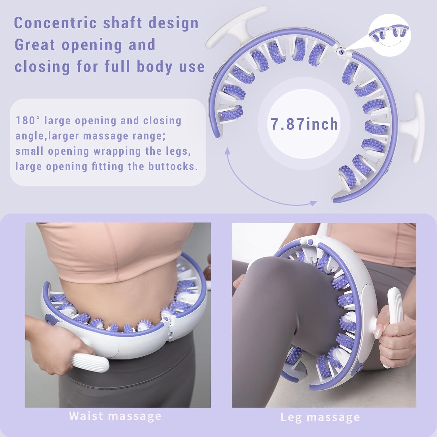 Rouleau de Massage Circulaire Anti-Cellulite et Récupération Musculaire - أسطوانة المساج الدائرية لتخفيف آلام العضلات والسيلوليت 8