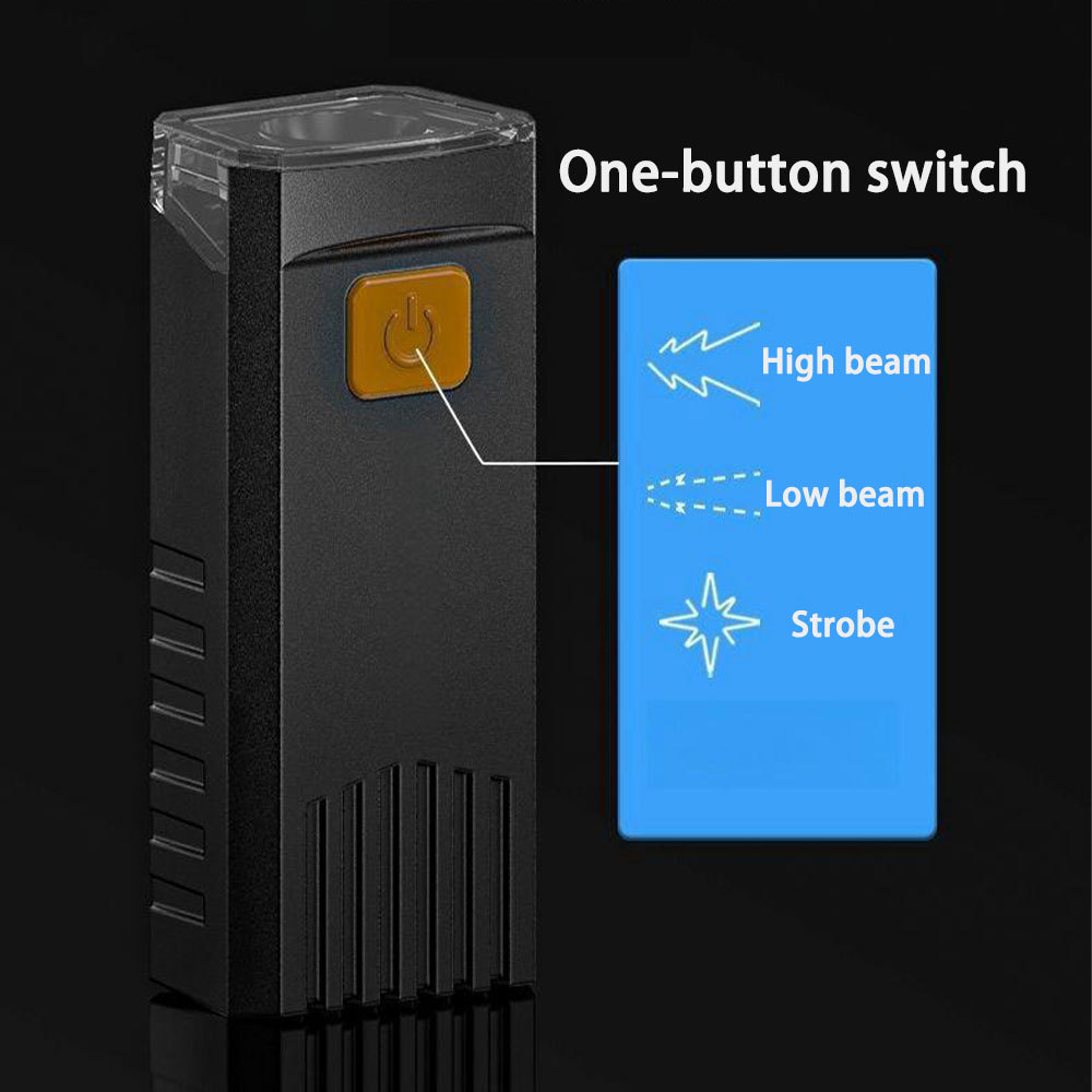 Kit d'Éclairage LED Avant et Arrière Rechargeable par USB pour Vélo HY035 - طقم إضاءة ليد ساطع للدراجات الأمامية والخلفية قابلة لإعادة الشحن - 8