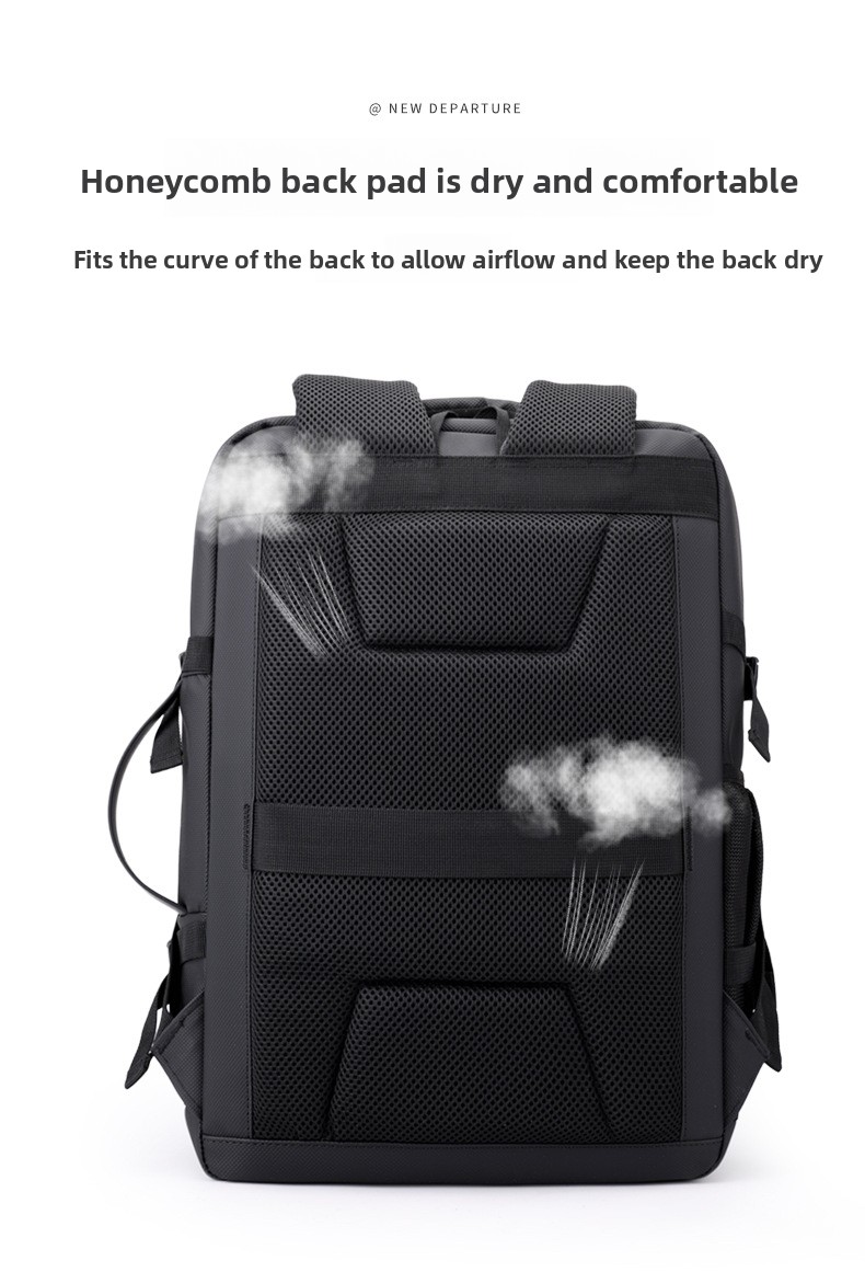 Sac à Dos pour Ordinateur Portable Grande Capacité et Anti-Vol Bomag Boy Noir - حقيبة ظهر للكمبيوتر المحمول واسعة ومانعة للسرقة 3